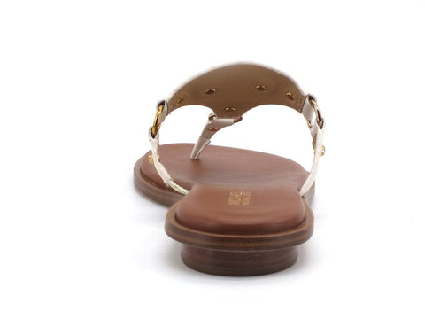 MICHAEL KORS Conway Sandal Infradito Borchie Logo Light Cream 40S1COFA1L - Sandrini Calzature e Abbigliamento