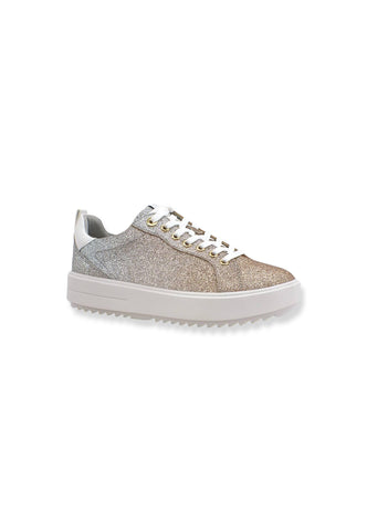 MICHAEL KORS Emmett Lace Up Sneaker Donna Silver PlGold 43T2ETFS1D - Sandrini Calzature e Abbigliamento