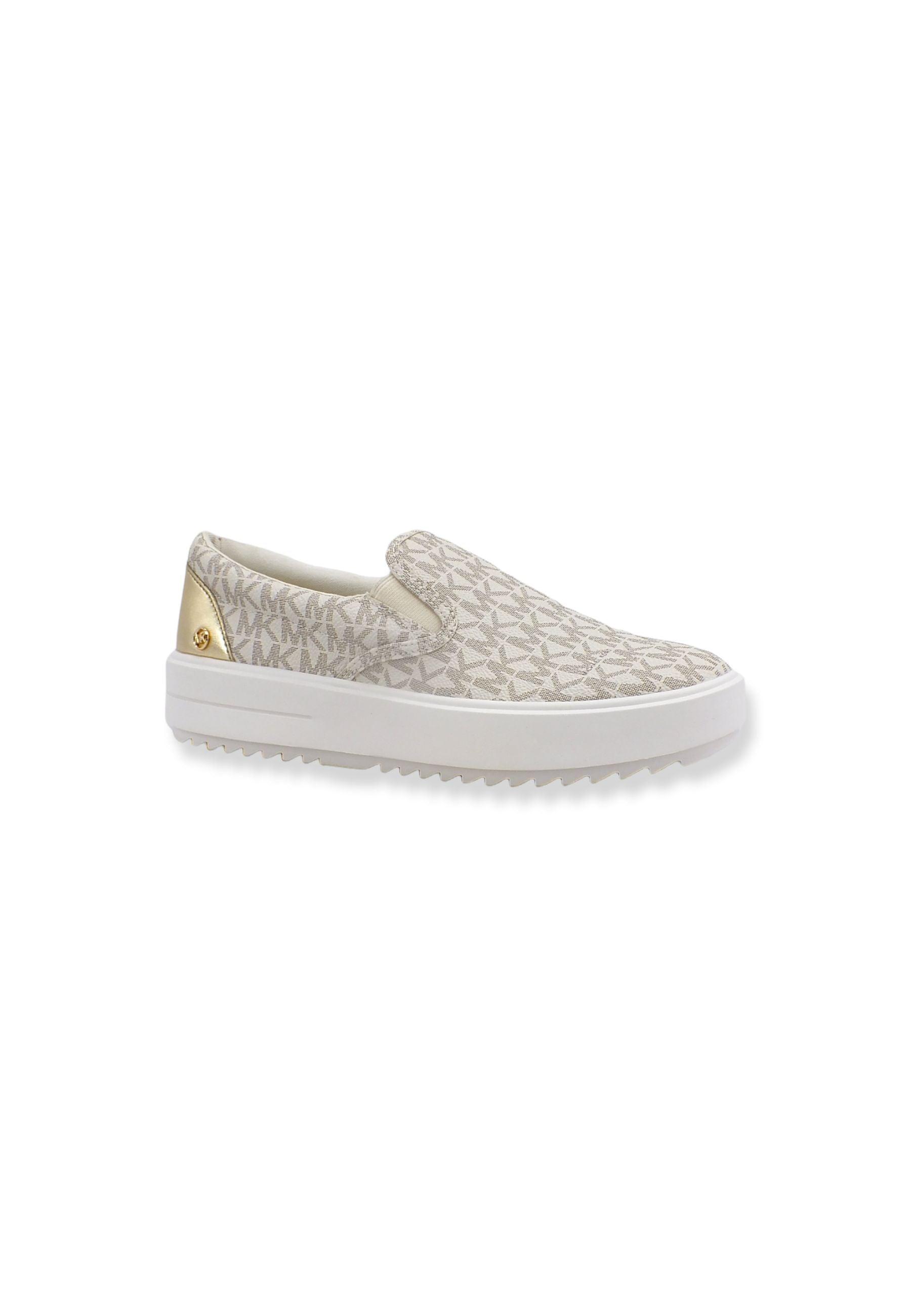MICHAEL KORS Emmett Slip On Sneaker Donna Beige Vanilla 43T2ETFP1B - Sandrini Calzature e Abbigliamento