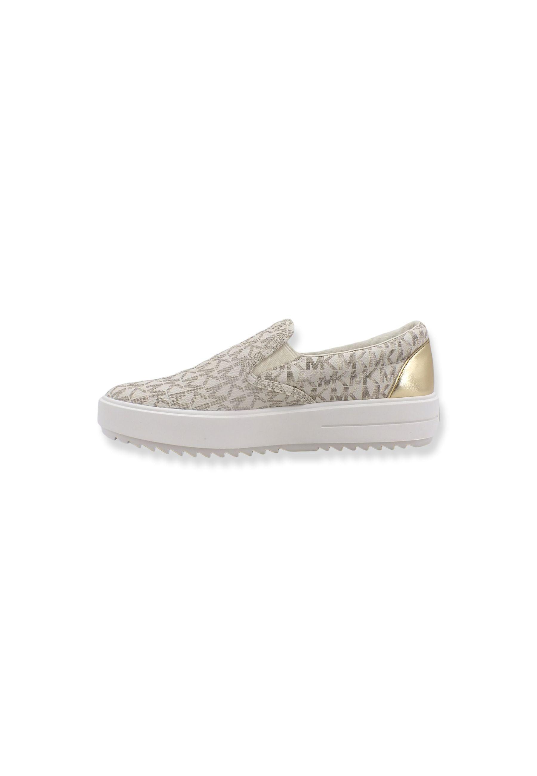 MICHAEL KORS Emmett Slip On Sneaker Donna Beige Vanilla 43T2ETFP1B - Sandrini Calzature e Abbigliamento