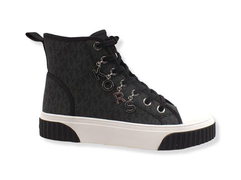 MICHAEL KORS Gertie Hi Top Semi Lux Sneaker Donna Black 43R2GTFE6B - Sandrini Calzature e Abbigliamento