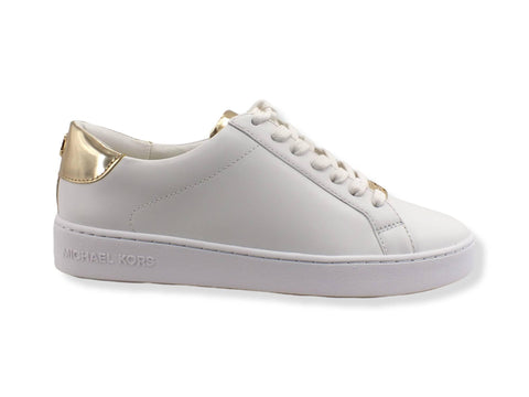 MICHAEL KORS Irving Lace Up Sneaker Donna Optic White Gold 43S5IRFS2L - Sandrini Calzature e Abbigliamento