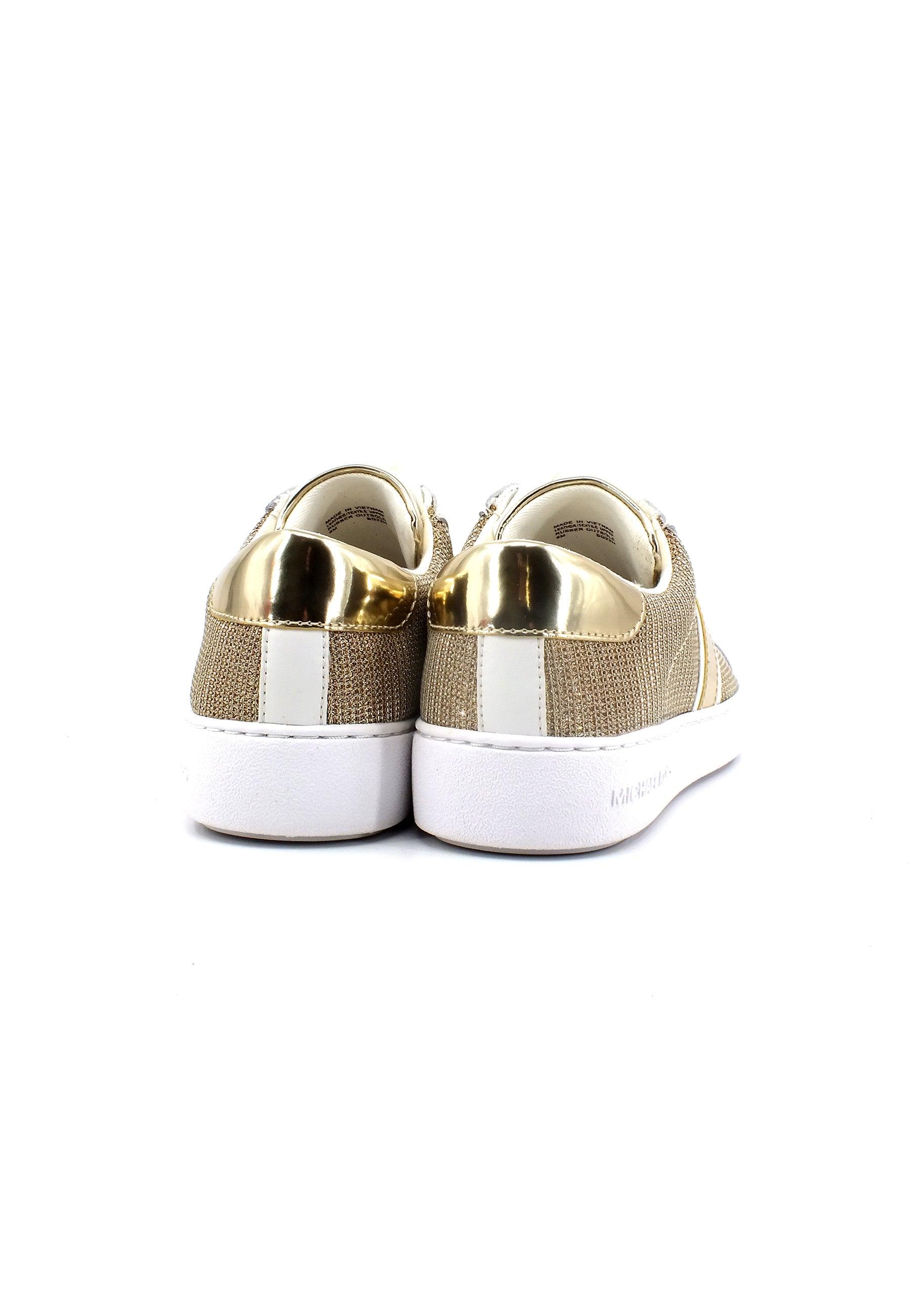 MICHAEL KORS Irving Stripe Sneaker Glitter Donna Pale Gold 43R2IRFS2D - Sandrini Calzature e Abbigliamento