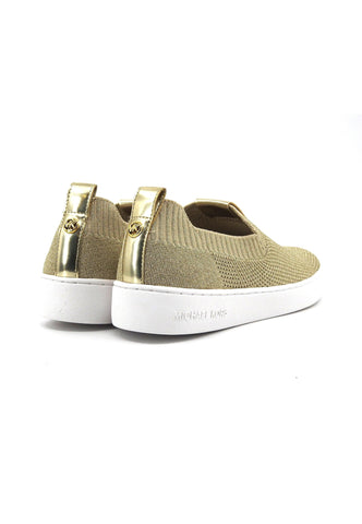 MICHAEL KORS Juno Knit Sneaker Donna Pale Gold 43R3JUFSAM - Sandrini Calzature e Abbigliamento