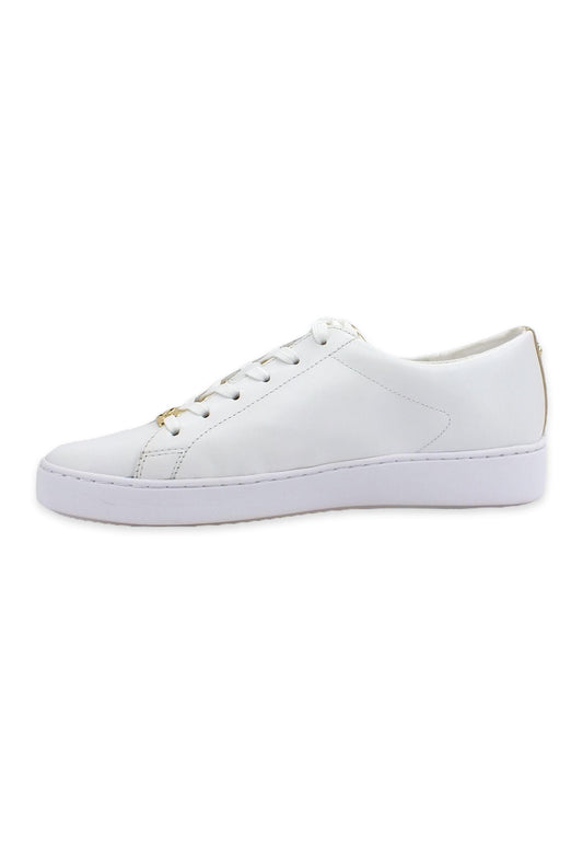 MICHAEL KORS Keaton Sneaker Donna Bianco Pale Gold 43T2KTFS4L - Sandrini Calzature e Abbigliamento