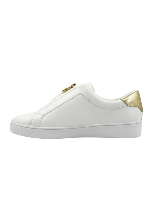 MICHAEL KORS Keaton Sneaker Donna Pale Gold Bianco 43R4KTFP2L - Sandrini Calzature e Abbigliamento