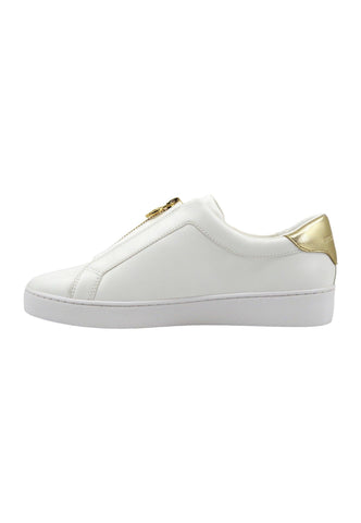 MICHAEL KORS Keaton Sneaker Donna Pale Gold Bianco 43R4KTFP2L - Sandrini Calzature e Abbigliamento