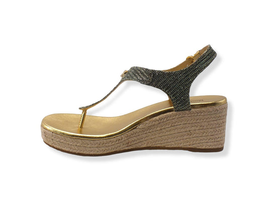 MICHAEL KORS Laney Thong Sandalo Infradito Donna Gold 40S1LAMS1D - Sandrini Calzature e Abbigliamento