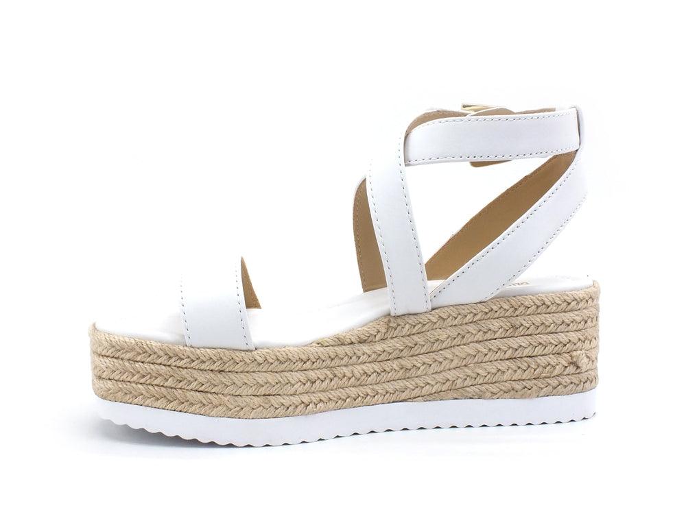 MICHAEL KORS Lowry Wedge Sandalo Zeppa Corda Optic White 40S1LOFS1L - Sandrini Calzature e Abbigliamento