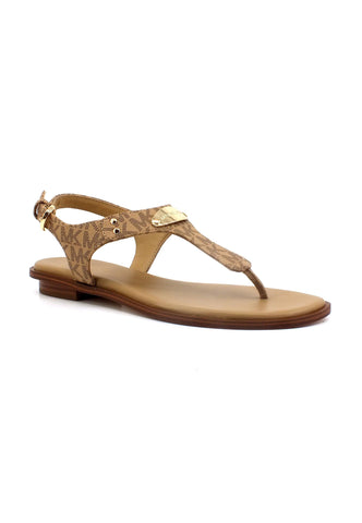 MICHAEL KORS Plate Thong Sandalo Donna Camel 40R5MKFA1B - Sandrini Calzature e Abbigliamento