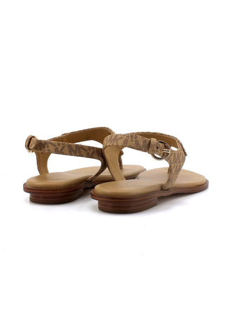 MICHAEL KORS Plate Thong Sandalo Donna Camel 40R5MKFA1B - Sandrini Calzature e Abbigliamento