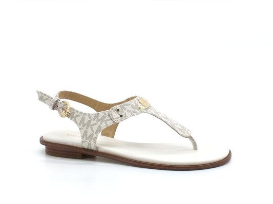 MICHAEL KORS Plate Thong Sandalo Infradito Beige Vanilla 40R5MKFA1B - Sandrini Calzature e Abbigliamento