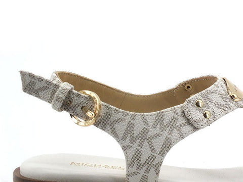 MICHAEL KORS Plate Thong Sandalo Infradito Beige Vanilla 40R5MKFA1B - Sandrini Calzature e Abbigliamento