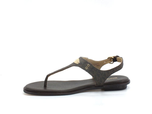 MICHAEL KORS Plate Thong Sandalo Infradito Brown 40R5MKFA1B - Sandrini Calzature e Abbigliamento