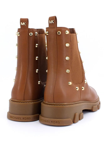 MICHAEL KORS Ridley Gore Bootie Stivaletto Donna Marrone Luggage 40F2RIFE5L - Sandrini Calzature e Abbigliamento