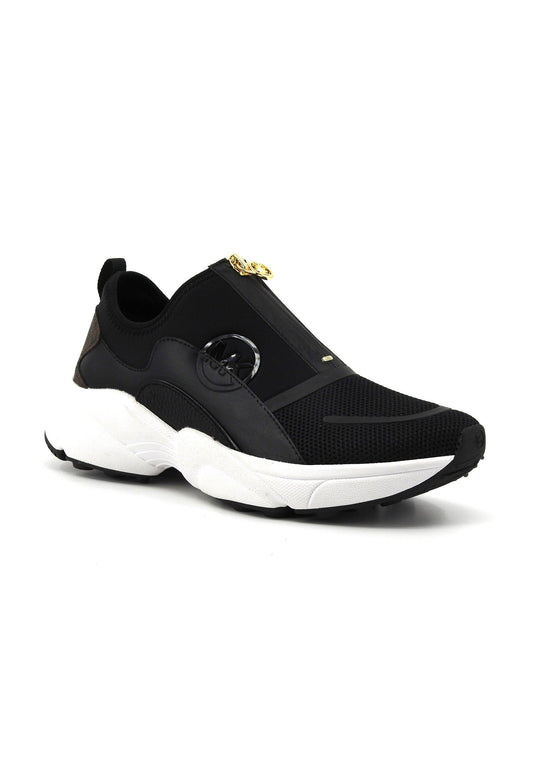 MICHAEL KORS Sami Zip Trainer Sneaker Donna Brown Multi 43H3SMFSHD - Sandrini Calzature e Abbigliamento