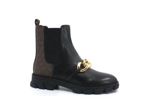MICHAEL KORS Scarlett Bootie Stivaletto Catena Black Brown 40F1SCFE8L - Sandrini Calzature e Abbigliamento
