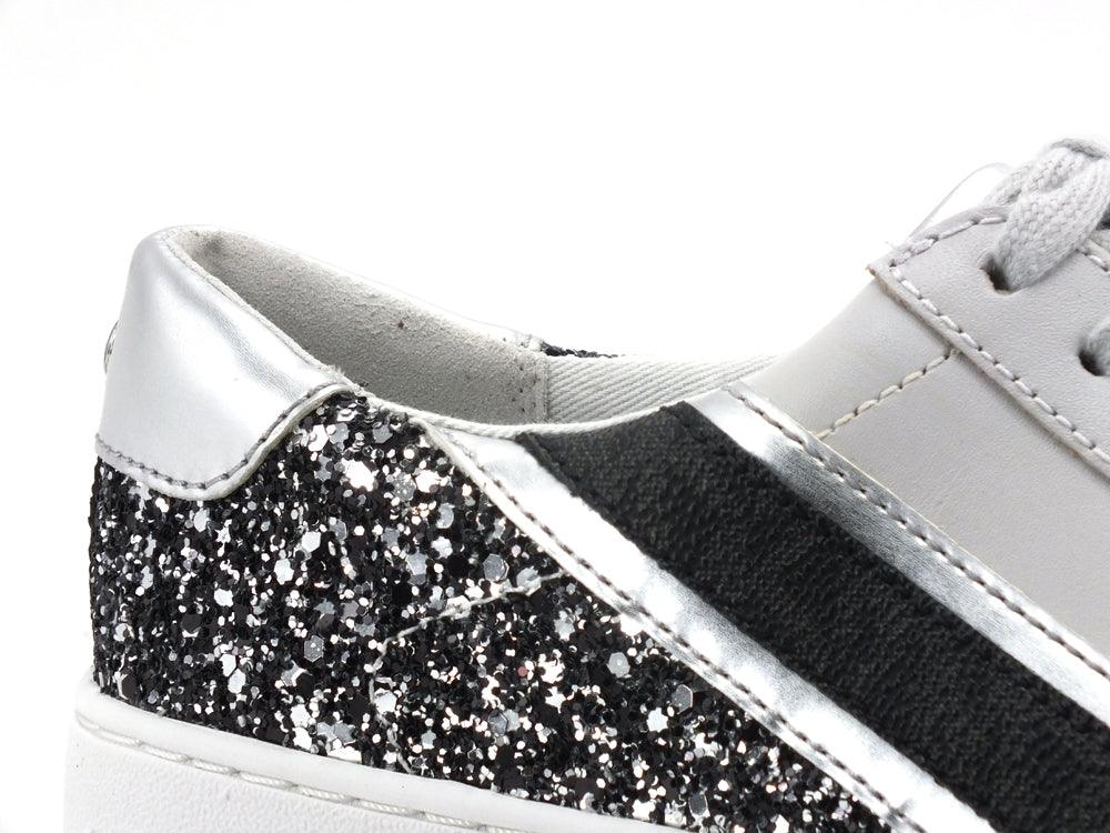 MICHAEL KORS Slade Lace Up Sneaker Glitter Silver Light Slate 43R1SLFS2L - Sandrini Calzature e Abbigliamento