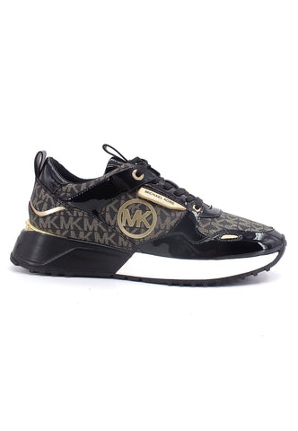 MICHAEL KORS Theo Trainer Sneaker Donna Black 43F2THFS1B - Sandrini Calzature e Abbigliamento