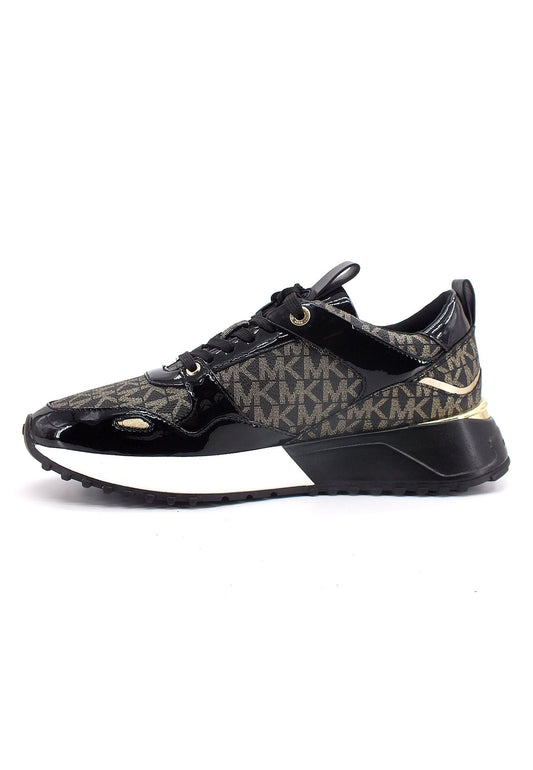 MICHAEL KORS Theo Trainer Sneaker Donna Black 43F2THFS1B - Sandrini Calzature e Abbigliamento