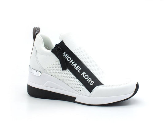 MICHAEL KORS Willis Wedge Trainer Strech Sneaker Optic White 43S2WIFS2D - Sandrini Calzature e Abbigliamento