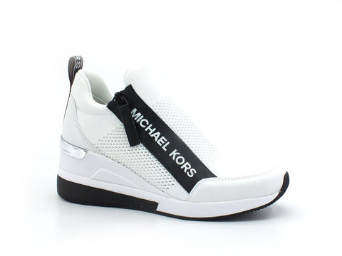 MICHAEL KORS Willis Wedge Trainer Strech Sneaker Optic White 43S2WIFS2D - Sandrini Calzature e Abbigliamento