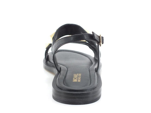 MICHAEL KORS Wren Flat Sandalo Vacchetta Black 40S2WRFA1L - Sandrini Calzature e Abbigliamento