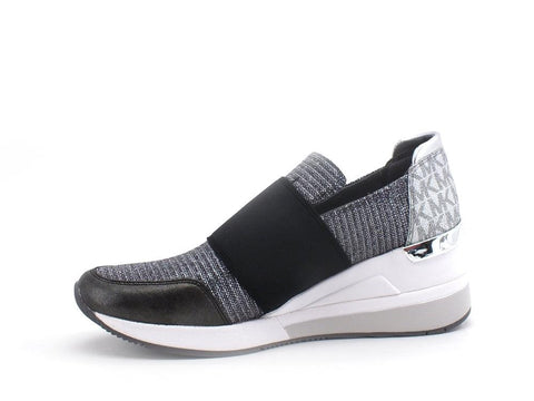 MICHEAL KORS Felix Trainer Sneaker Glitter Anthracite 43T1FXFS2D - Sandrini Calzature e Abbigliamento