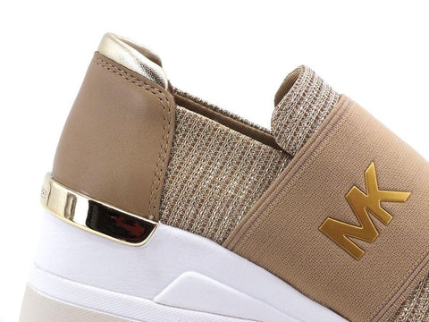 MICHEAL KORS Felix Trainer Sneaker Glitter Pale Gold 43T1FXFS3D - Sandrini Calzature e Abbigliamento