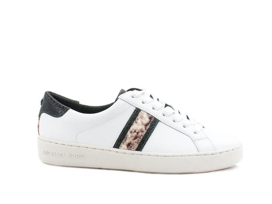 MICHEAL KORS Irving Stripe Lace Up Sneaker Pitone Optic White Multi 43FOIRFS9L - Sandrini Calzature e Abbigliamento