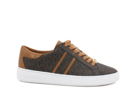 MICHEAL KORS Keaton Stripe Sneaker Unlied Brown 43R1KTFS2B - Sandrini Calzature e Abbigliamento