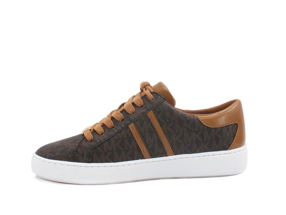 MICHEAL KORS Keaton Stripe Sneaker Unlied Brown 43R1KTFS2B - Sandrini Calzature e Abbigliamento