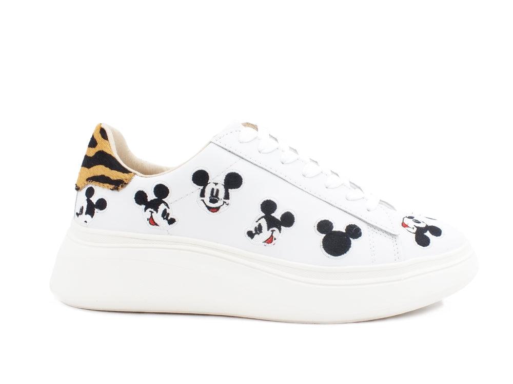 MOA Disney Sneaker Mickey Platform White MD477 - Sandrini Calzature e Abbigliamento
