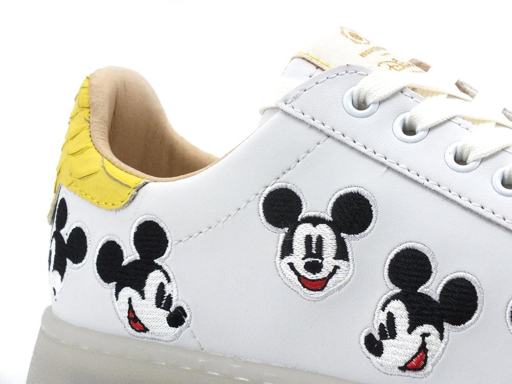 MOA Master Of Arts Disney Sneaker Honey Sole Mickey Mouse White Yellow MD603 - Sandrini Calzature e Abbigliamento