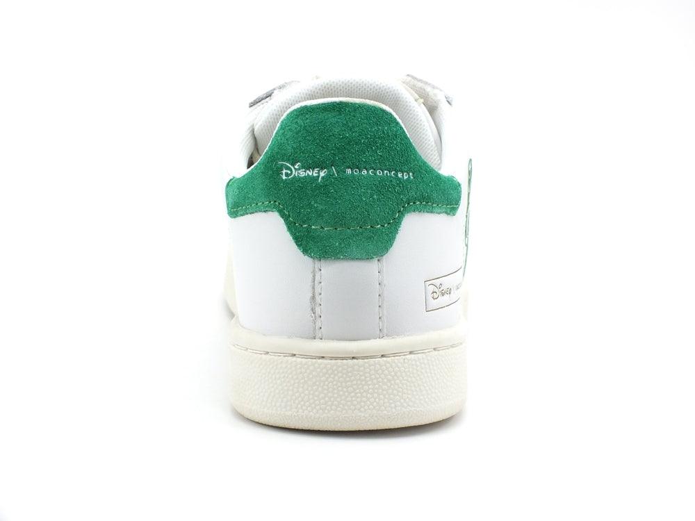 MOA Master Of Arts Disney Sneaker Peekaboo Mickey Mouse White Green MD605 - Sandrini Calzature e Abbigliamento