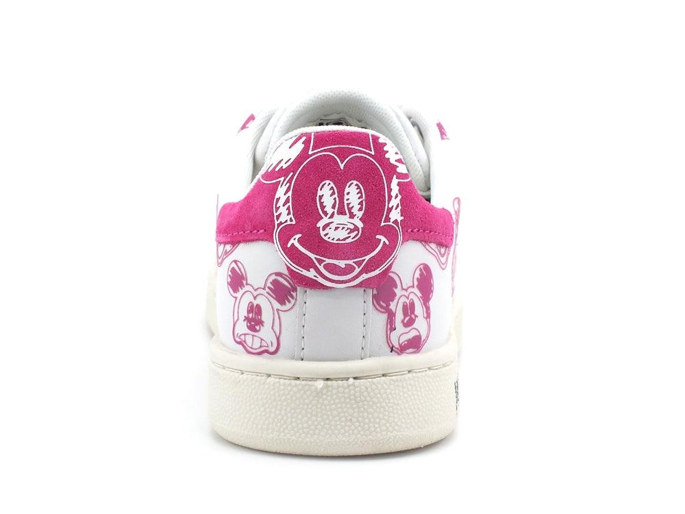 MOA Master Of Arts Disney Sneaker Sketch Effect Mickey Mouse White Fuxia MD608 - Sandrini Calzature e Abbigliamento
