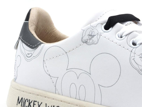 MOA Master Of Arts Disney Sneaker Sketch Mickey Mouse White MC380CO - Sandrini Calzature e Abbigliamento