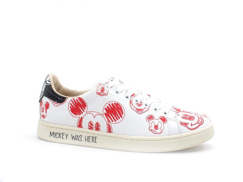MOA Master Of Arts Disney Sneaker Sketch Mickey Mouse White Red Black MC467CO - Sandrini Calzature e Abbigliamento