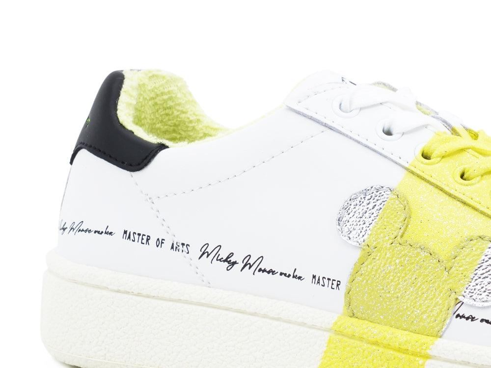 MOA Sneaker White Yellow MD401 - Sandrini Calzature e Abbigliamento