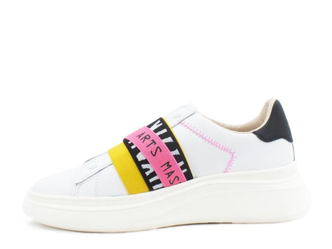 MOA Sneakers White Zebra Yellow MOA1237 - Sandrini Calzature e Abbigliamento