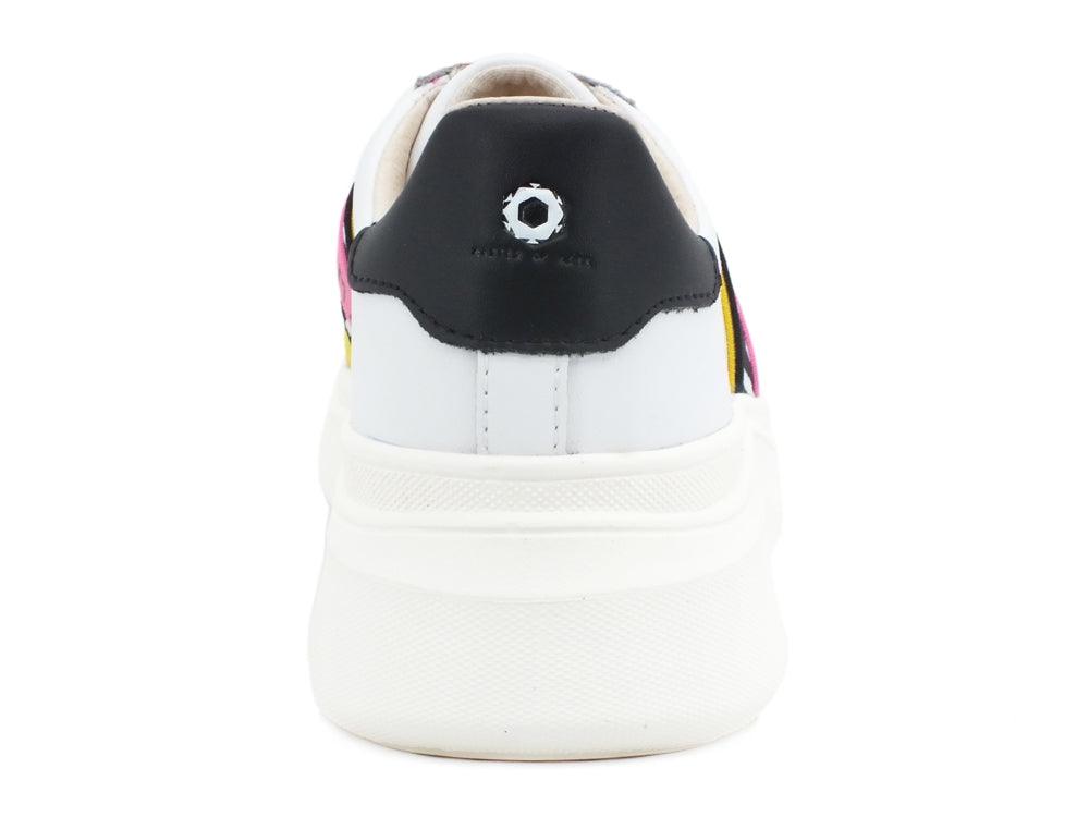 MOA Sneakers White Zebra Yellow MOA1237 - Sandrini Calzature e Abbigliamento