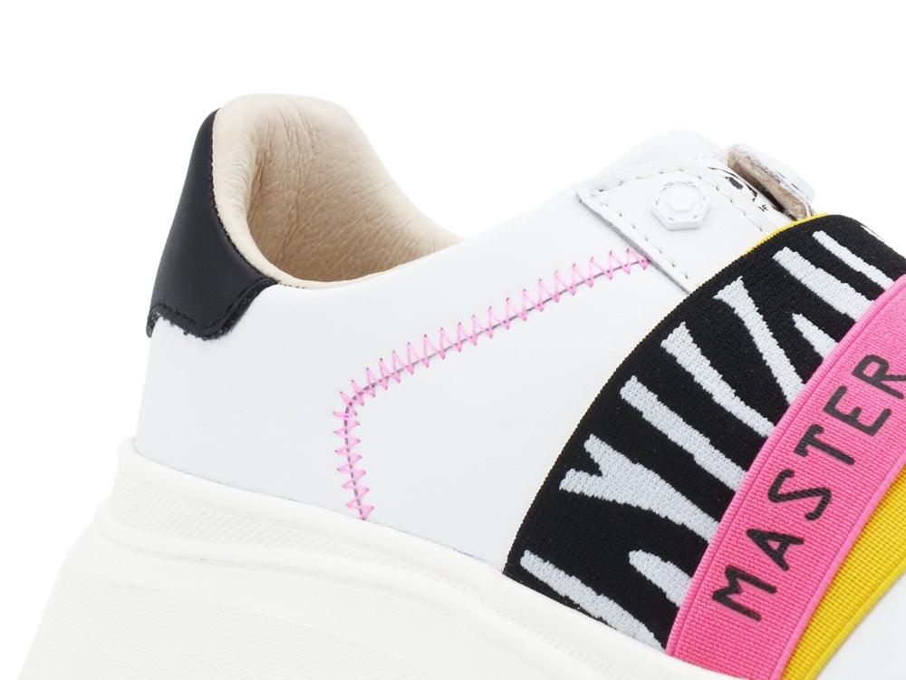 MOA Sneakers White Zebra Yellow MOA1237 - Sandrini Calzature e Abbigliamento