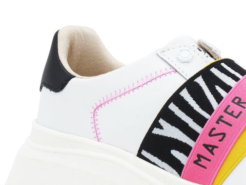 MOA Sneakers White Zebra Yellow MOA1237 - Sandrini Calzature e Abbigliamento