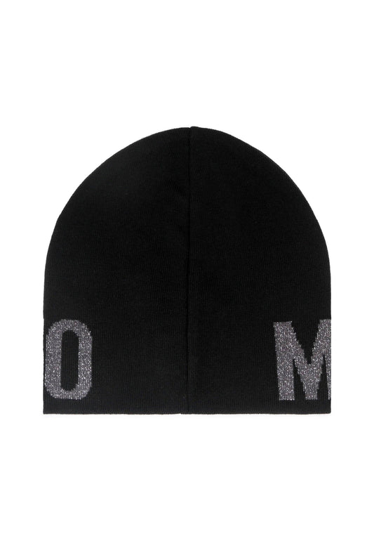 MOSCHINO Berretta Donna Black Silver 65165-M2997 - Sandrini Calzature e Abbigliamento