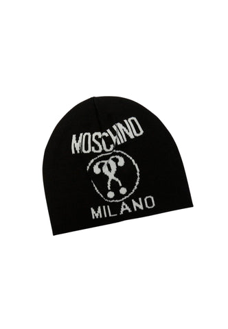 MOSCHINO Berretta Donna Black White 60016-M5146 - Sandrini Calzature e Abbigliamento