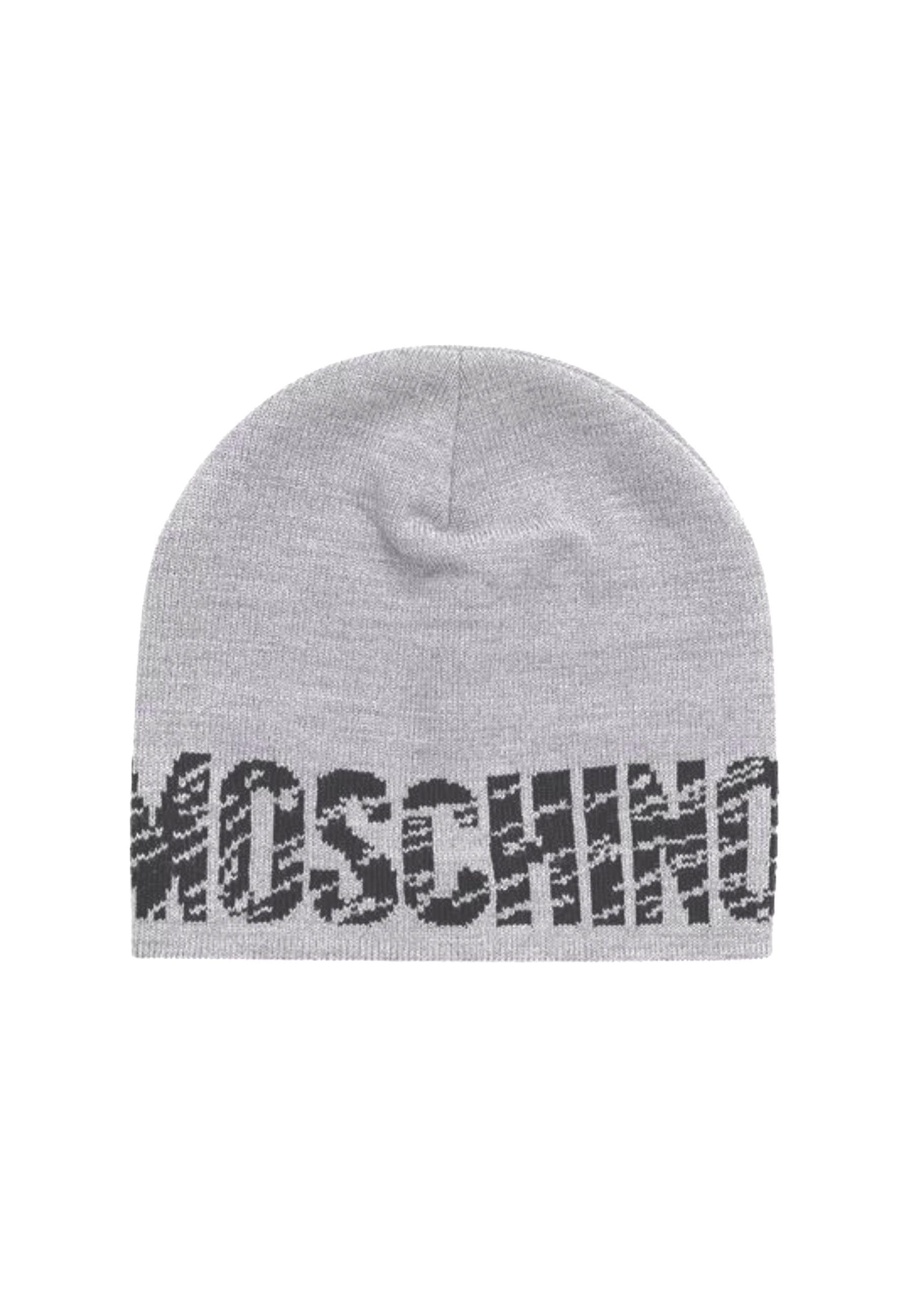 MOSCHINO Berretta Logo Donna Grey 60082-M5635 - Sandrini Calzature e Abbigliamento