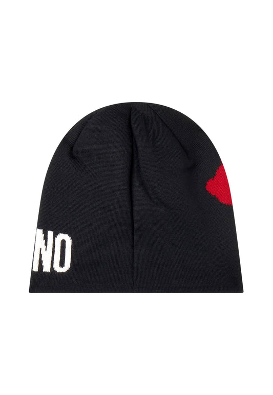 MOSCHINO Berretta Teddy Donna Black White 65371-M2955 - Sandrini Calzature e Abbigliamento