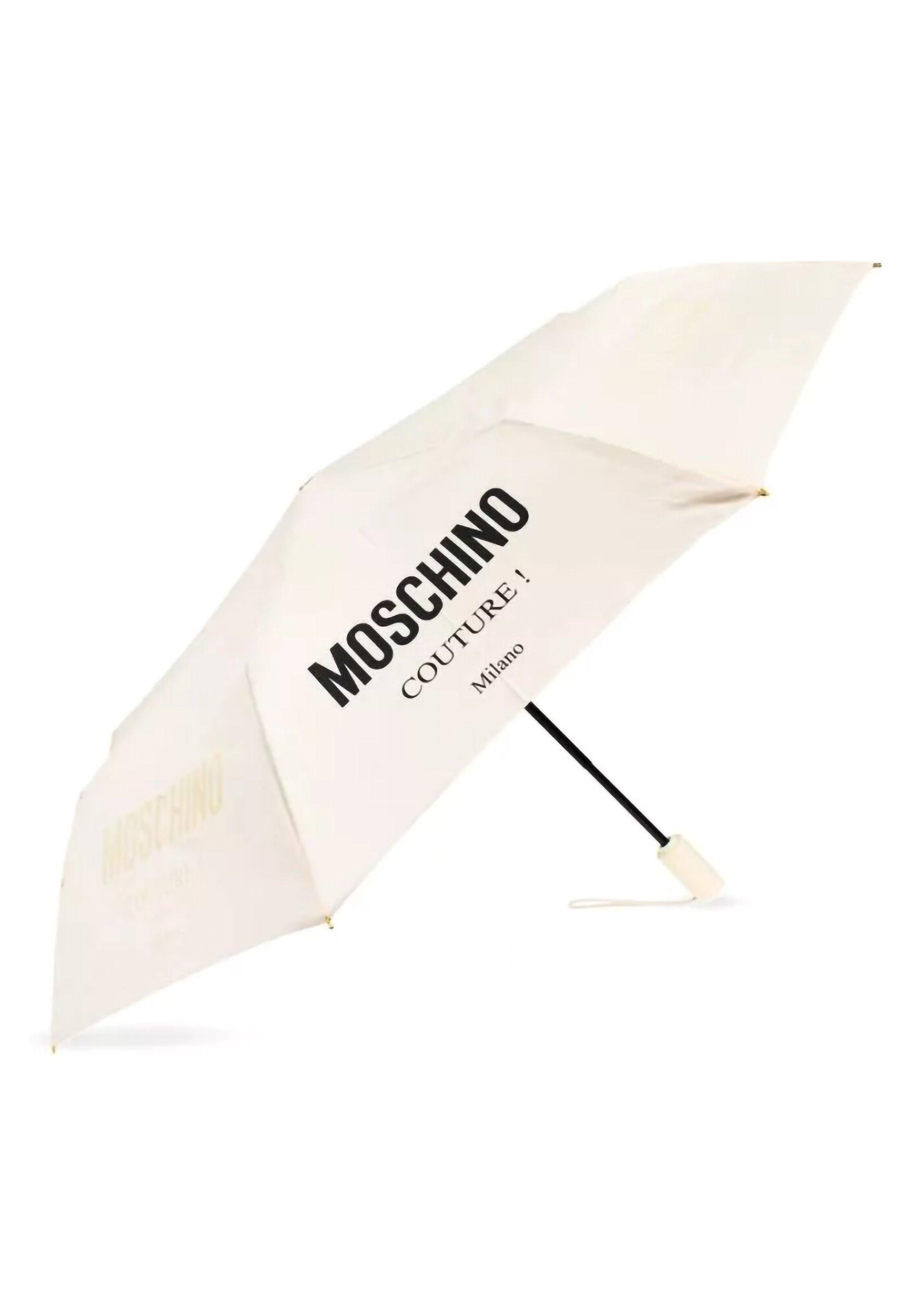 MOSCHINO Openclose Ombrello Donna Crema 8870 - Sandrini Calzature e Abbigliamento