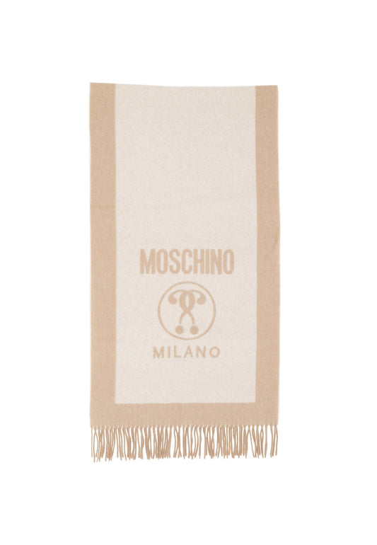 MOSCHINO Sciarpa Donna Beige 30672-M2327 - Sandrini Calzature e Abbigliamento