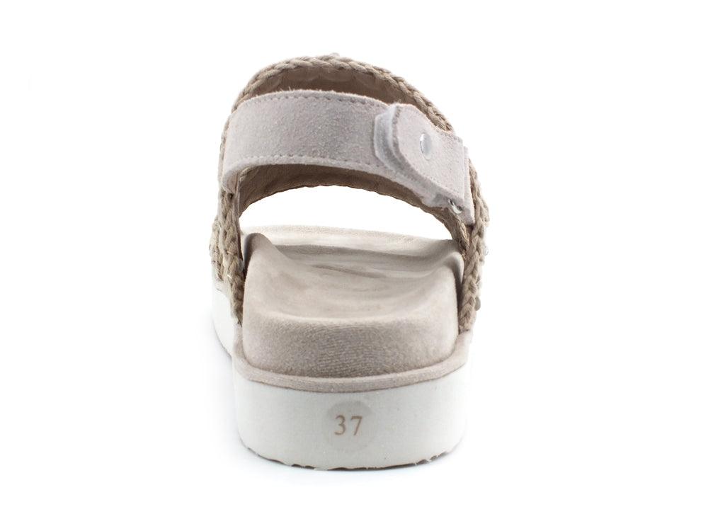 MOU Bio Sandal Strap Sequins Sandalo Pailettes Sequins Chalk MU.SW251002G - Sandrini Calzature e Abbigliamento